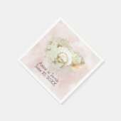 シーシ結婚ェルと砂ハートのリングや輪 スタンダードカクテルナプキン (角)