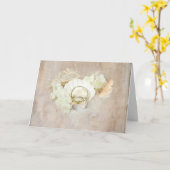 シーシ結婚ェルのリングや輪 カード (黄色い花)