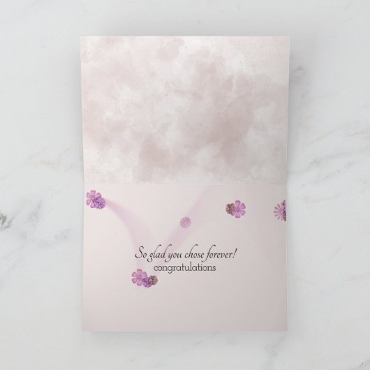 シーシ結婚ェル75周年記念のリングや輪 カード (内部)