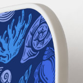 シーシ航海のェルビーチパターカスタムン文字名 ピックルボールラケット (左詳細)