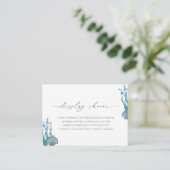 シーシ航海のェル表示シャワーブライダルシャワー エンクロージャーカード (スタンド正面)