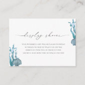 シーシ航海のェル表示シャワーブライダルシャワー エンクロージャーカード (正面)