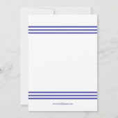 シーシ航海のェル – ブライダルシャワーへの招待 招待状 (裏面)