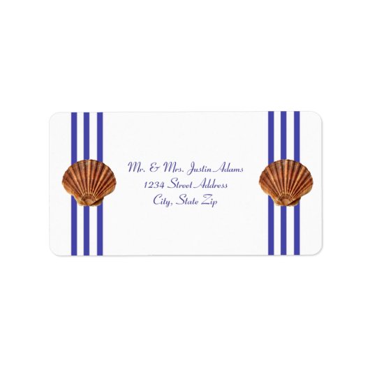 シーシ航海のェル – 住所 シール (正面)