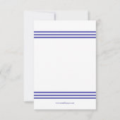 シーシ航海のェル – 3x5ブライダルシャワー招待状 招待状 (裏面)