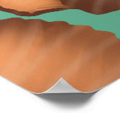 シーシ航海のルターコイズパターン ポスター (角)