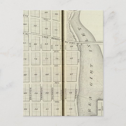 シージルトと春レイクビーチモンマス郡 ポストカード (正面)