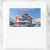 シージルトライトハウスニュージャージーのシール 長方形シール (バッグ)