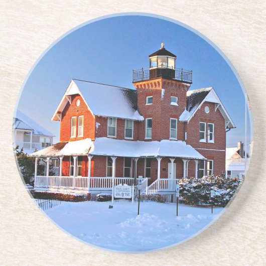 シージルトライトハウスニュージャージーサンドストーンコースター コースター (正面)