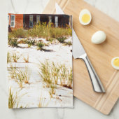 シージルトライトハウスニュージャージー茶タオル キッチンタオル (四つ折り)