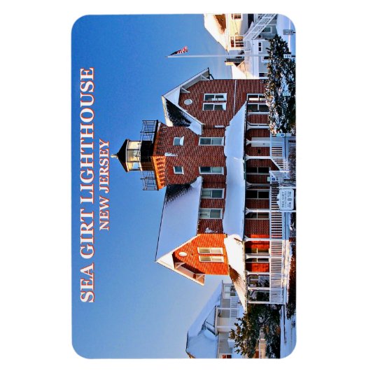 シージルトライトハウス、ニュージャージーフレキシマグネット マグネット (縦)