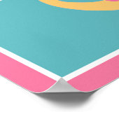 シースイートガール海洋生物ピンクシーホースアートポスター ポスター (角)