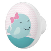 シースウィーティクジラ子供部屋引き出しプルノブ セラミックノブ (右)