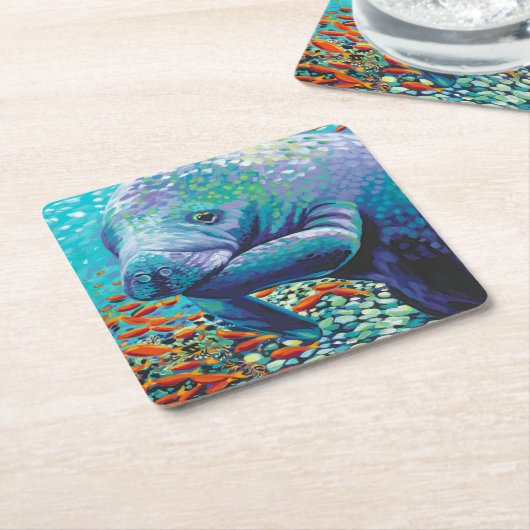 シースウィートアートII スクエアペーパーコースター (アングル)