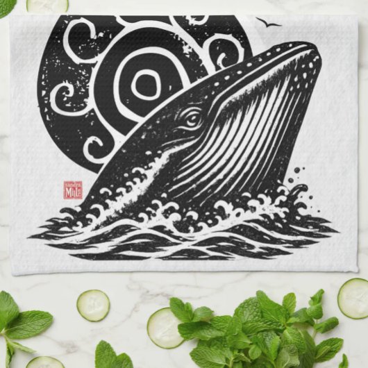 シースウル • スティルウッド • ザトウクジラ キッチンタオル