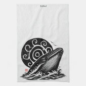シースウル • スティルウッド • ザトウクジラ キッチンタオル (縦)