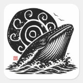 シースウル • スティルウッド • ザトウクジラ スクエアシール (正面)