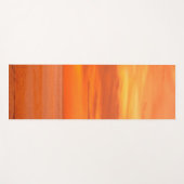 シースカイクラウドサンセットテンプレートレッドオレンジ ヨガマット (正面(横))