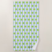 シースカッカーライム&フィエスタパーティーブライドメイド ビーチタオル (正面)