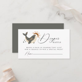 シースクジラおむつラッフル囲いカード プレイスカード