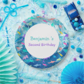 シースクーカラフルルパーティー誕生日 ペーパープレート (パーティー)