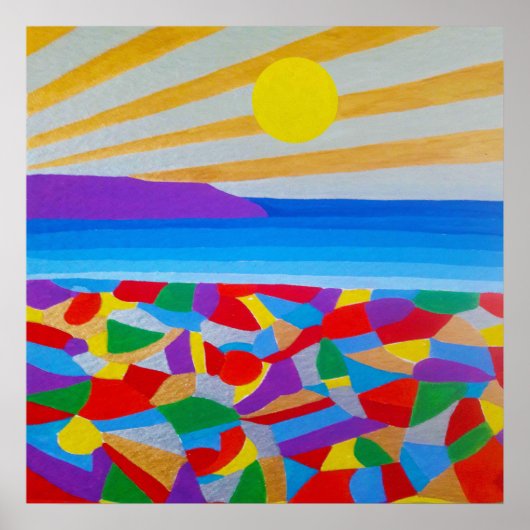 シースケープアクリルファインアート ポスター (正面)