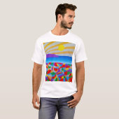 シースケープアクリルファインアート Tシャツ (正面フル)