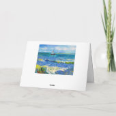 シースケープアットサイント – マリースビンセント・ヴァン・ゴッホ海 カード (裏面)