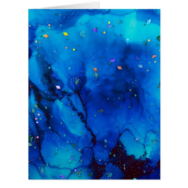 シースケープアルコールインク抽象芸術 (正面)