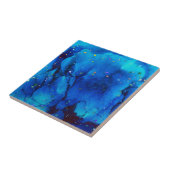 シースケープアルコールインク抽象芸術 タイル (側面)