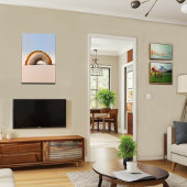 シースケープアーチモダン – シーシェルウォールアート キャンバスプリント