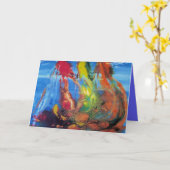 シースケープグリーティングカード – フロリダセイル カード (黄色い花)