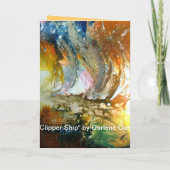 シースケープグリーティングカードIII 招待状 (裏面)