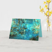 シースケープグリーティングカードIV カード (黄色い花)