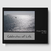 シースケープパーソナライズされたメモリアルゲストブック ゲストブック (正面)