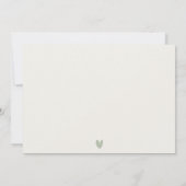 シースケープパームツリーアイランドウォーター結婚カラー サンキューカード (裏面)