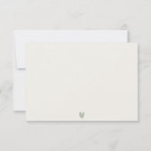 シースケープパームツリーアイランドウォーター結婚カラー 出欠カード (裏面)