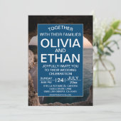 シースケープビーチお祝い結婚式招待状 招待状 (スタンド正面)