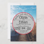 シースケープビーチお祝い結婚式招待状 招待状 (正面)