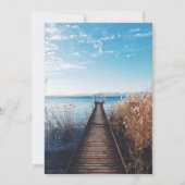 シースケープビーチお祝い結婚式招待状 招待状 (裏面)