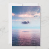 シースケープビーチブルースカイ結婚式招待状 招待状 (裏面)