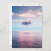 シースケープビーチブルースカイ結婚式招待状 招待状 (裏面)