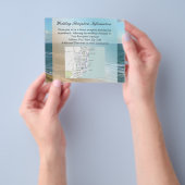 シースケープビーチ結婚式ブルー海 チラシ (手)