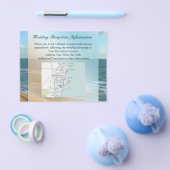 シースケープビーチ結婚式ブルー海 チラシ (シングル)
