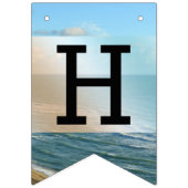 シースケープビーチ結婚式ブルー海 バンティングフラッグ (第2の旗)