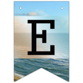 シースケープビーチ結婚式ブルー海 バンティングフラッグ (第3の旗)