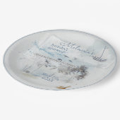 シースケープブライダルシャワー ペーパープレート (アングル)