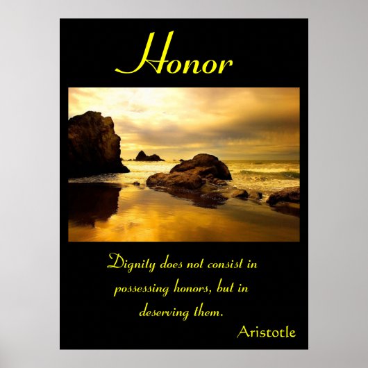 シースケープリズムの中で名誉が揺れる ポスター (正面)