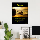 シースケープリズムの中で名誉が揺れる ポスター (ホームオフィス)