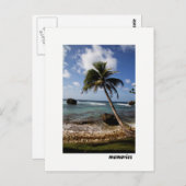 シースケープ思い出のバルバドスバシェバ ポストカード (正面/裏面)